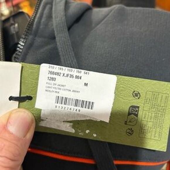 Men's Gucci, cotton jersey, zip jacket signature, GG Supreme jacquard medium - Picture 12 of 15